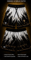 Smoke & Gold Faith Mesh Shorts